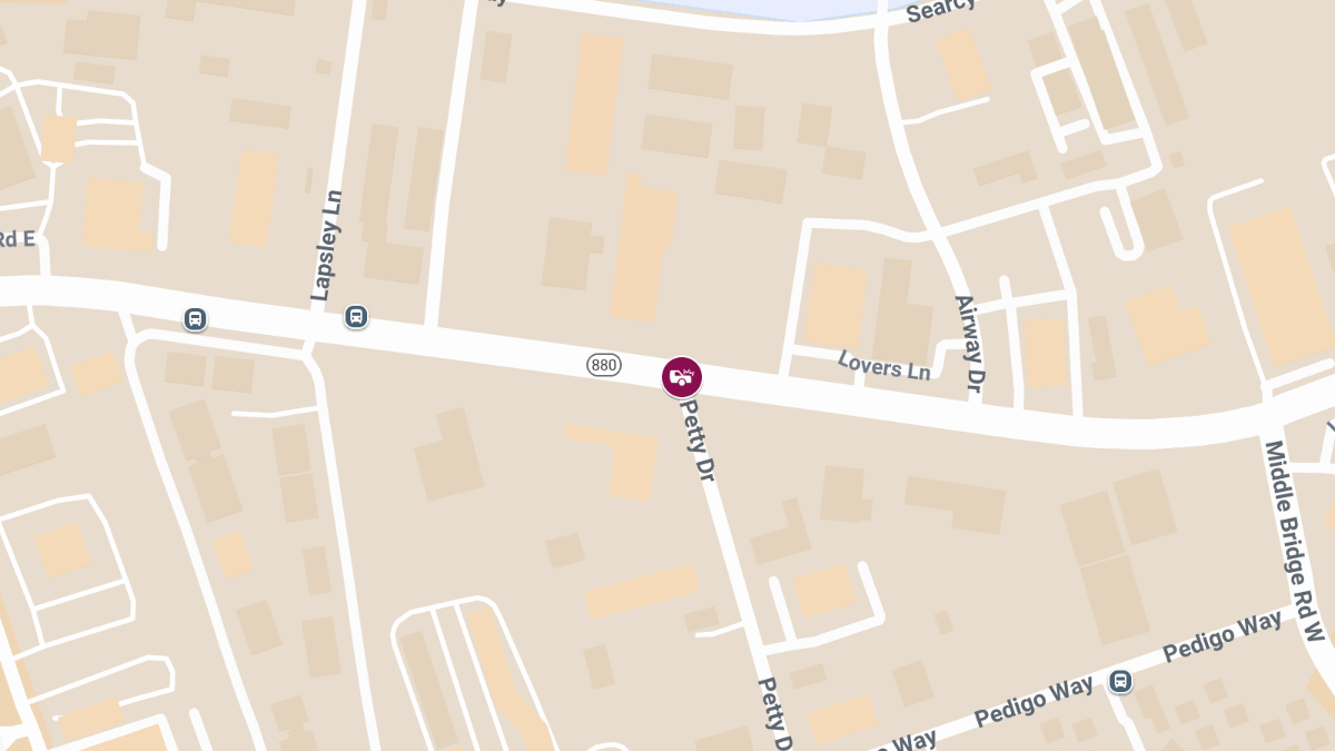 Accident with Injuries Reported at Lovers Ln & Petty Dr