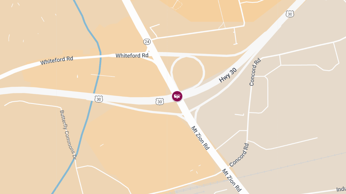 Accident with Injuries Reported on Mt Zion Rd & Rte 30