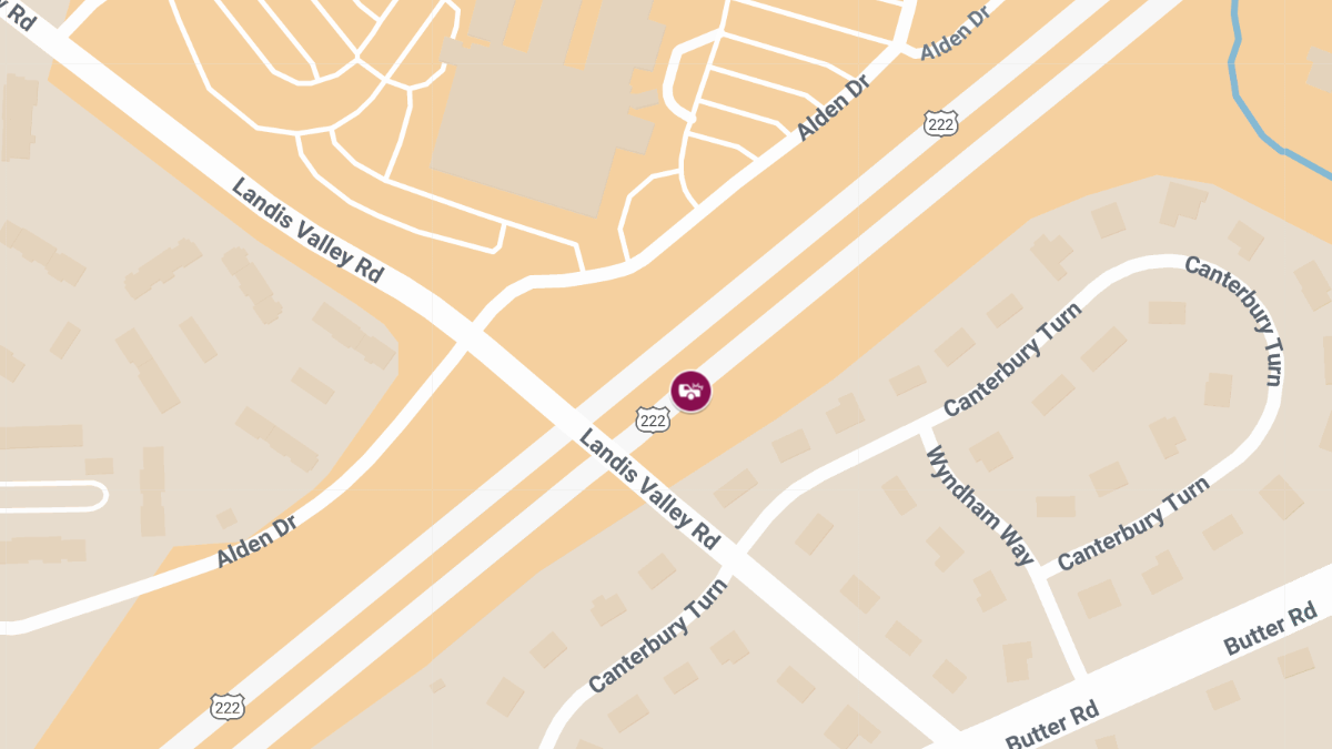 Accident with Injuries Reported on Rte 222 S at Landis Valley Rd