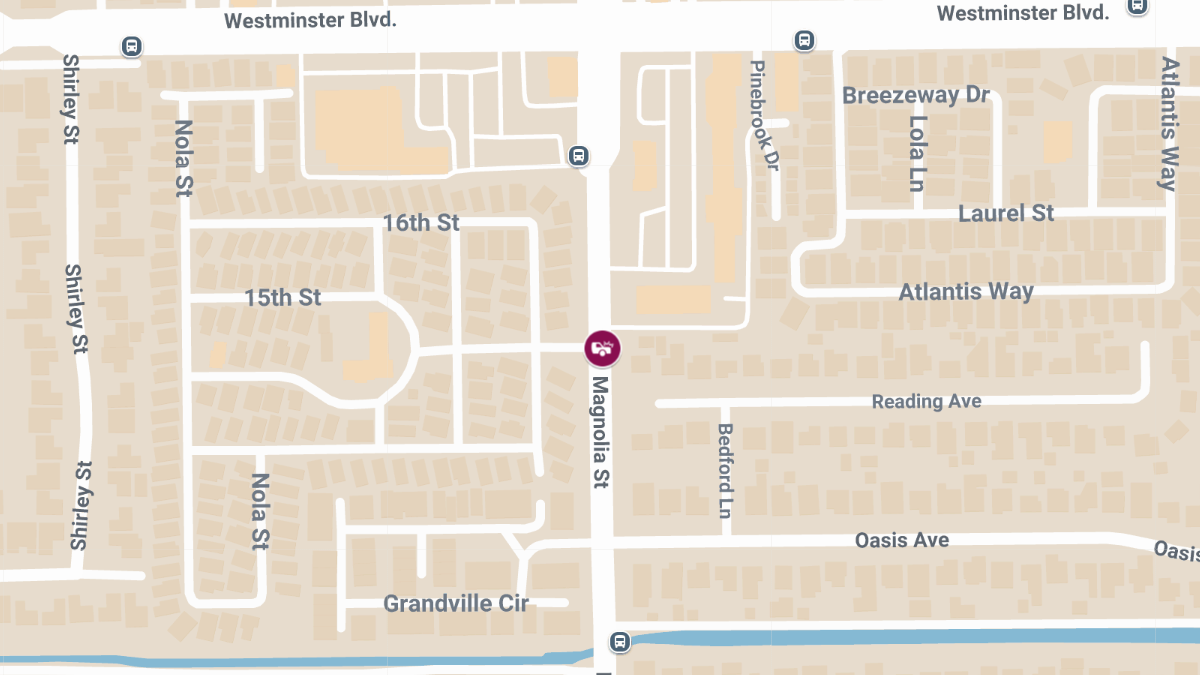 Accident with Injuries at 14047 Magnolia St