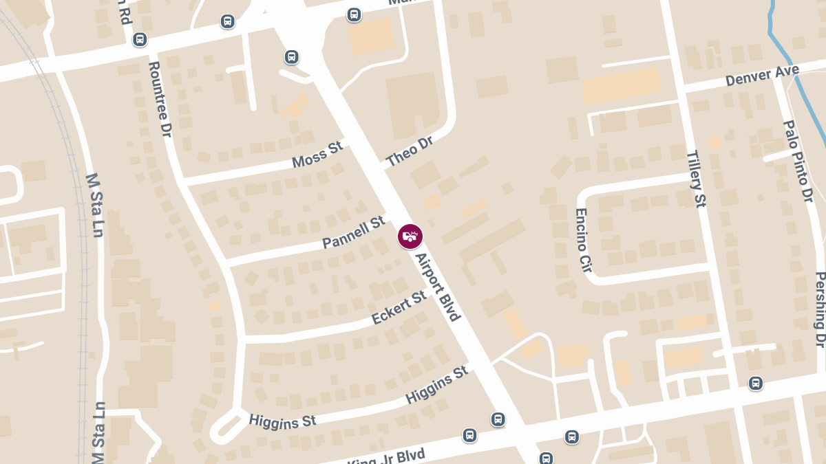 Accident with Injuries at 1805 Airport Blvd