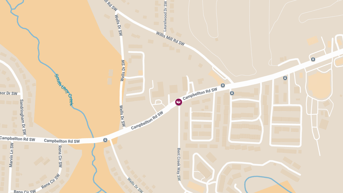 Accident with Injuries at Campbellton Rd SW & Bent Creek Way SW