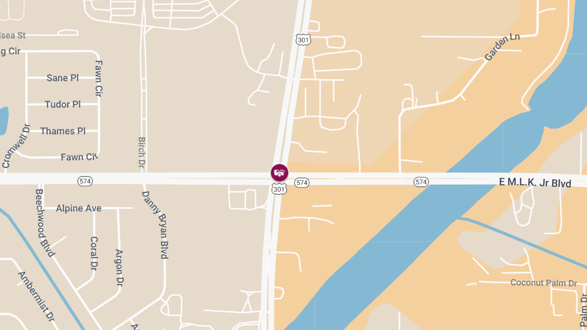 Accident with Injuries at Dr. Martin Luther King Jr Blvd & US-301