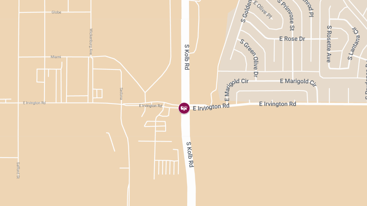 Accident with Injuries at E Irvington Rd & S Kolb Rd