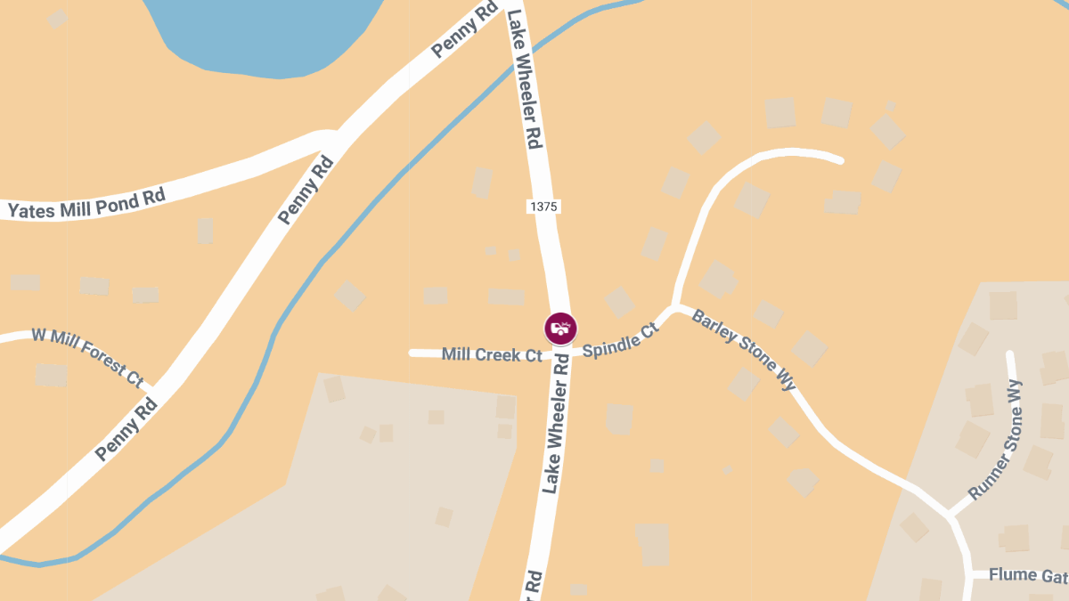 Accident with Injuries at Lake Wheeler Rd & Spindle Ct