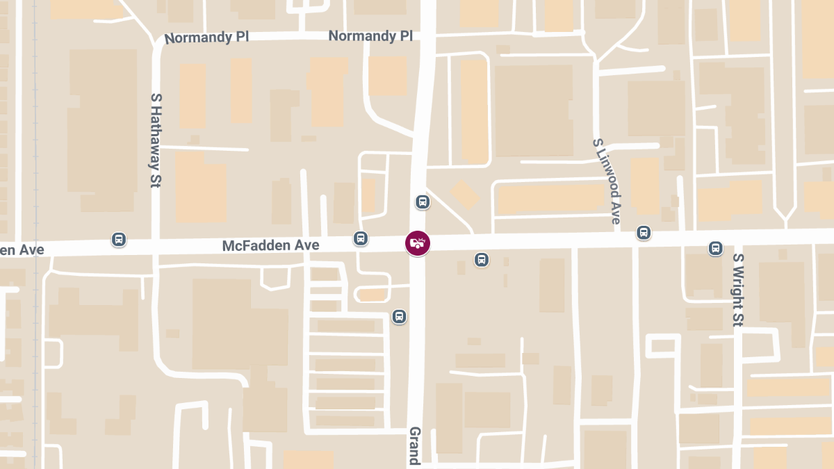 Accident with Injuries at McFadden Ave & Grand Ave