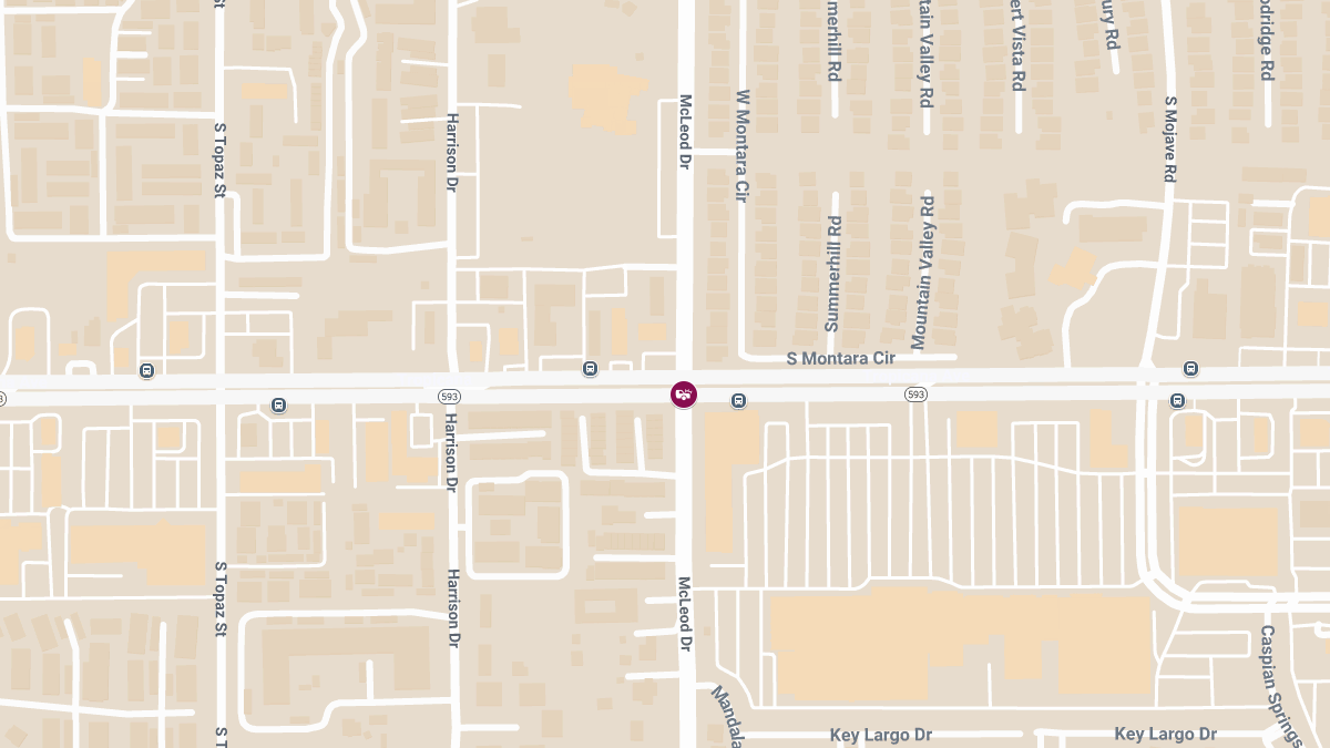 Accident with Injuries at McLeod Dr & E Tropicana Ave