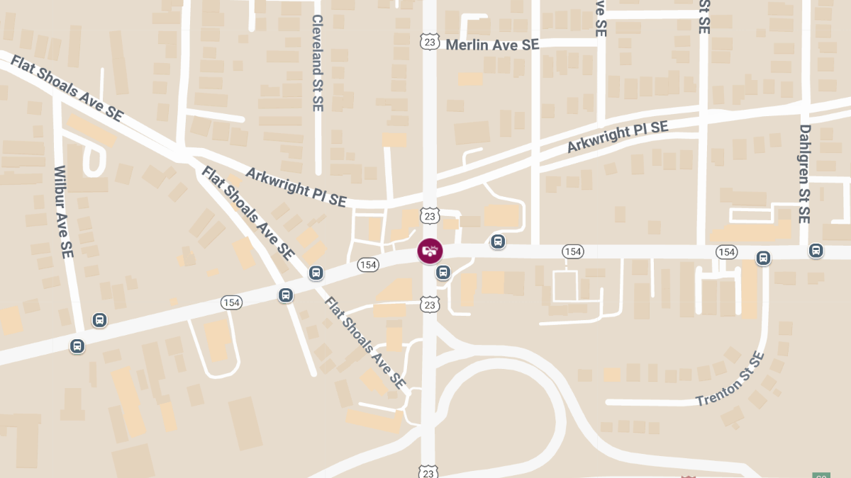 Accident with Injuries at Moreland Ave SE & Memorial Dr SE