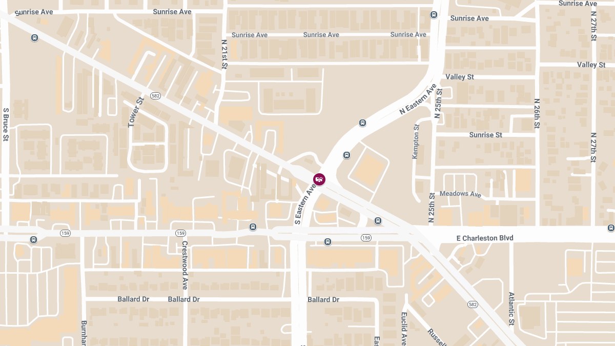 Accident with Injuries at N Eastern Ave & Fremont St