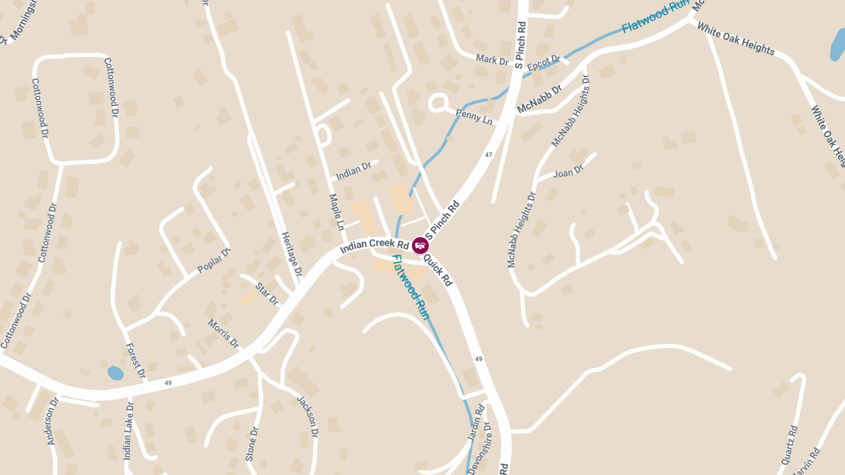 Accident with Injuries at Quick Rd & S Pinch Rd
