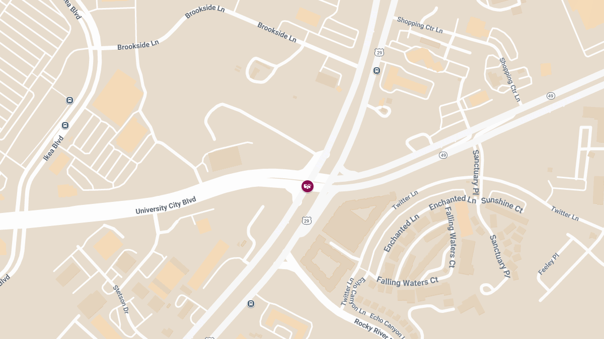 Accident with Injuries at University City Blvd & N Tryon St