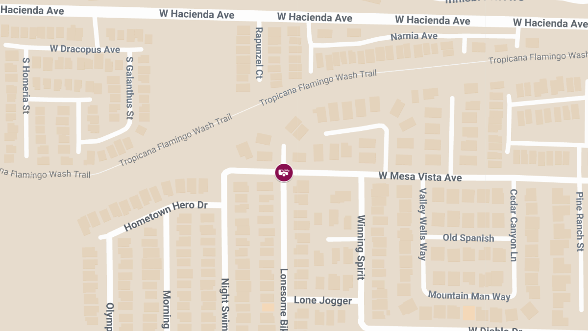 Accident with Injuries at W Mesa Vista Ave & Lonesome Biker Ln