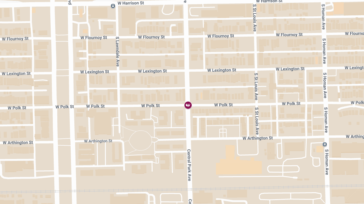 Accident with Injuries at W Polk St & S Central Park Ave