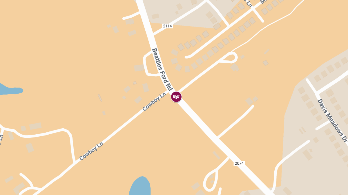 Accident with Injuries on Beatties Ford Rd