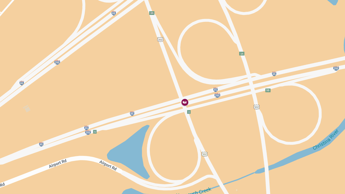 Accident with Injuries on I-295 North at West Basin Rd Offramp