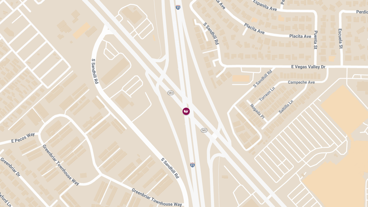 Accident with Injuries on IR11 S at Boulder Hwy