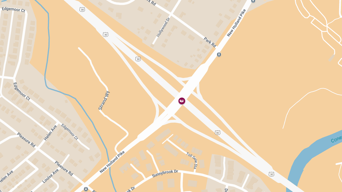 Accident with Injuries on Route 30 W & New Holland Pike