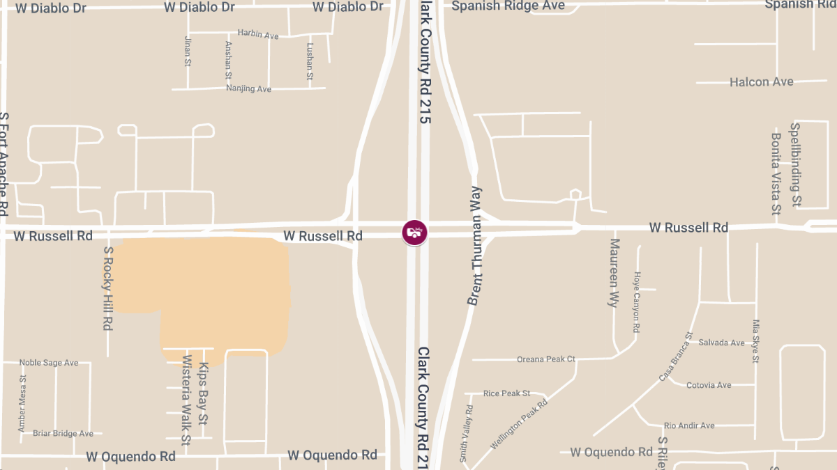 Accident with injuries at S CC 215 & W Russell Rd