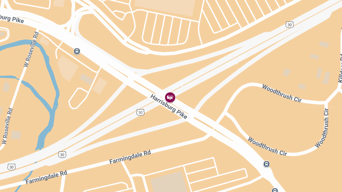 Auto Accident with Injuries on Rte 30 E at Harrisburg Pike