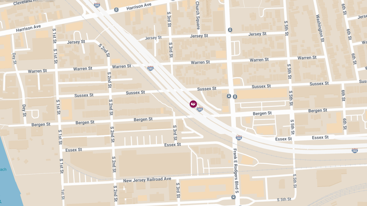 Auto Crash Blocks Off-Ramp on I-280 East at Exit 17