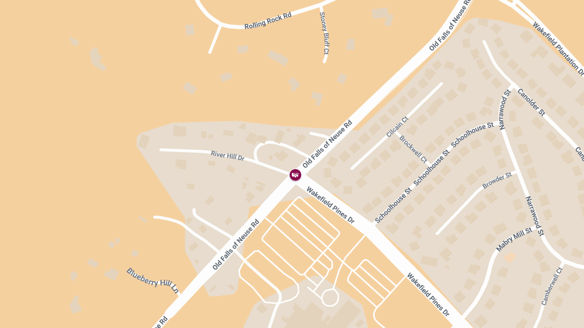 Auto Crash With Injuries on Old Falls of Neuse Rd & River Hill Dr