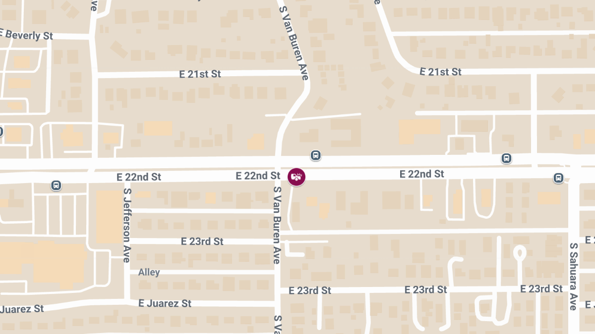 Auto Crash at 22nd St & Van Buren St