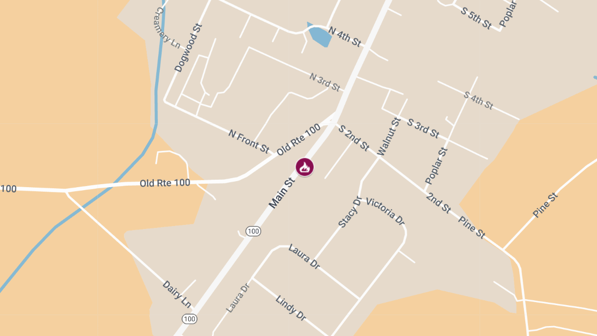Auto Crash with Injuries and Fire on Main St Near Fronheiser Pool
