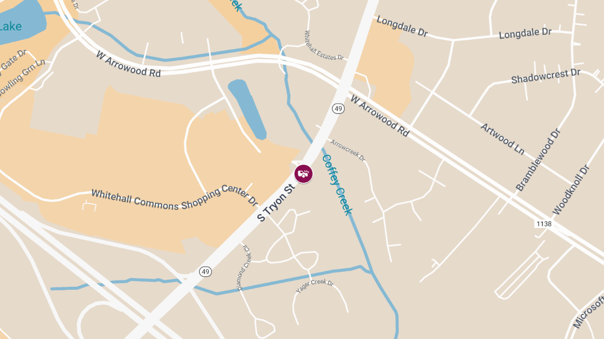 Auto Crash with Injuries at 7900 S Tryon St