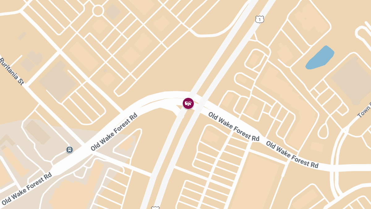Auto Crash with Injuries at Capital Blvd & Old Wake Forest Rd
