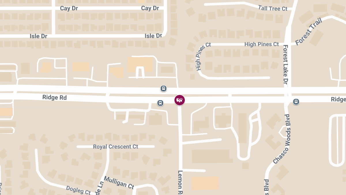 Auto Crash with Injuries at Ridge Rd and Lemon Rd