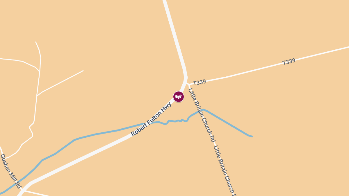 Auto Crash with Injuries at Robert Fulton Hwy & Stewart Run