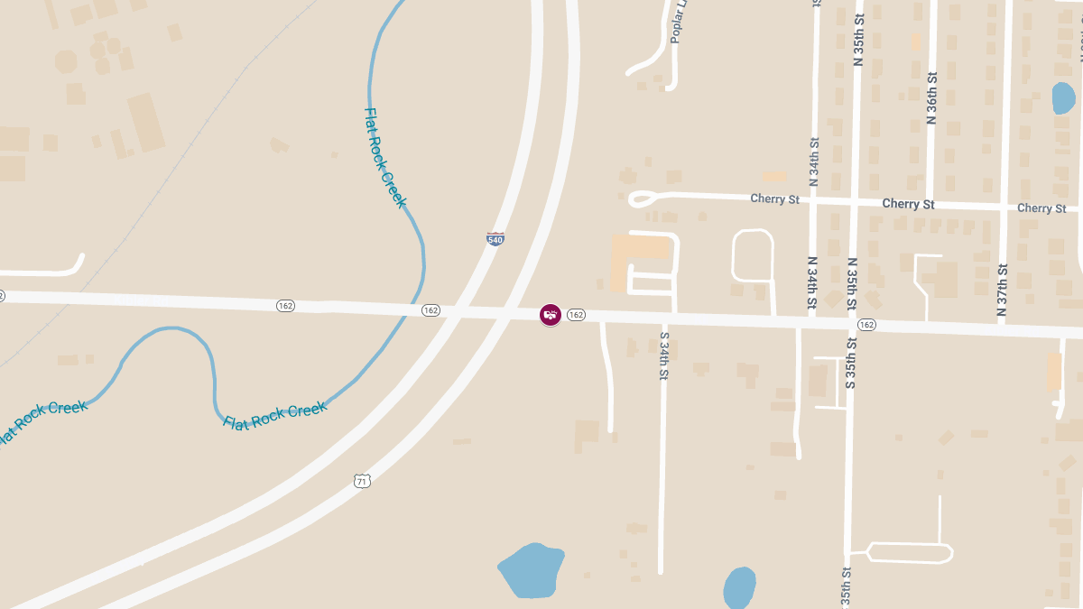 Auto Crash with Injuries on Hwy 162 Near I-540