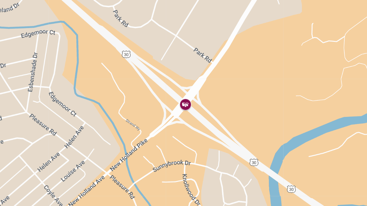 Car Accident with Injuries at New Holland Pike & Rte 30 E