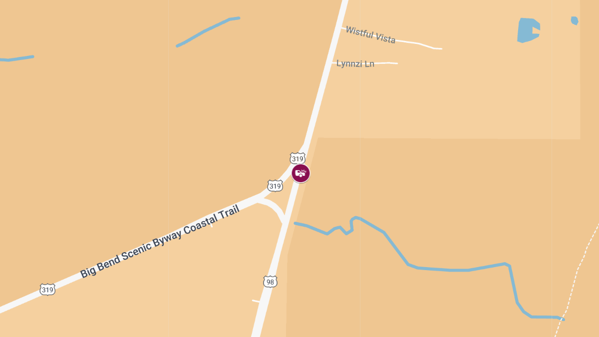 Car Accident with Injuries on Coastal Hwy at Sopchoppy Hwy