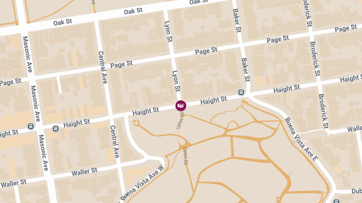 Car Crash With Injuries at Haight St & Lyon St