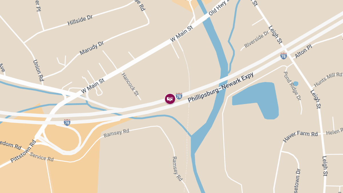 Car Crash on I-78 Eastbound at MM 18.8