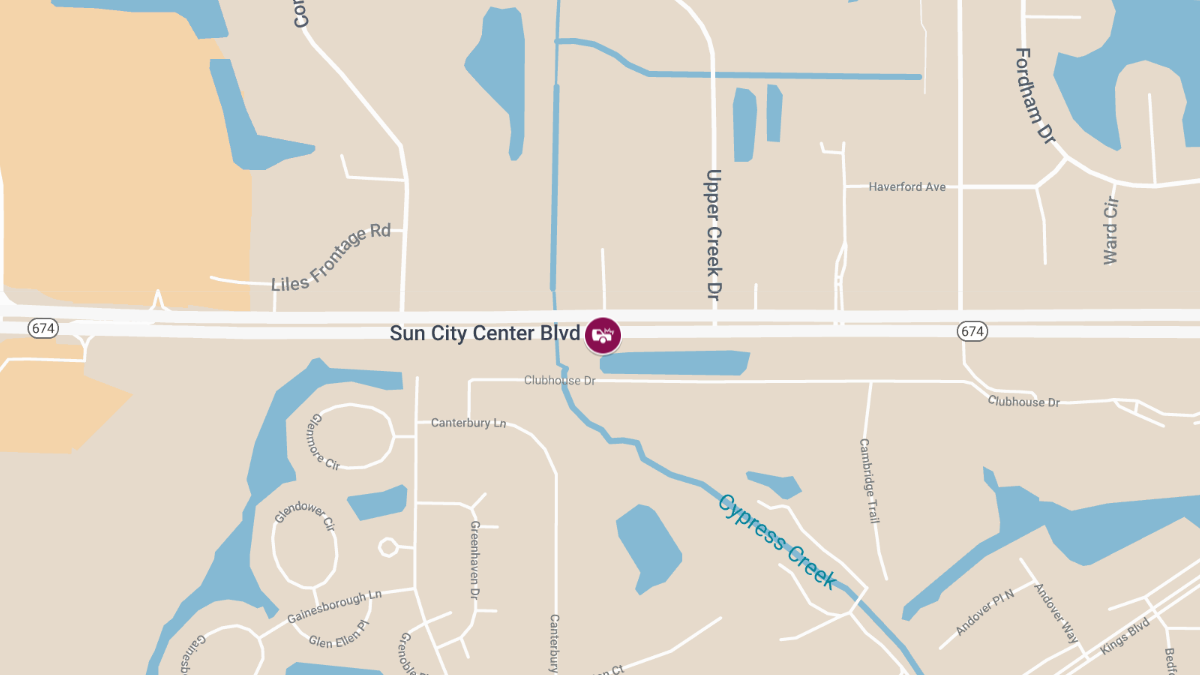 Car Crash on Sun City Center Blvd