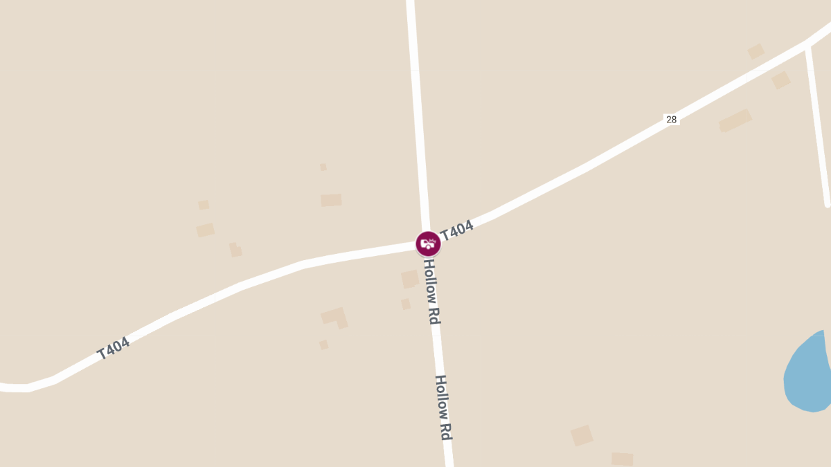 Car Crash with Entrapment at Saint Marys Rd & Hollow Rd