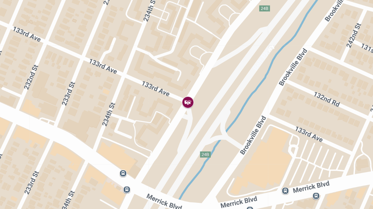 Car Crash with Injuries at 133rd Ave & Laurelton Pkwy