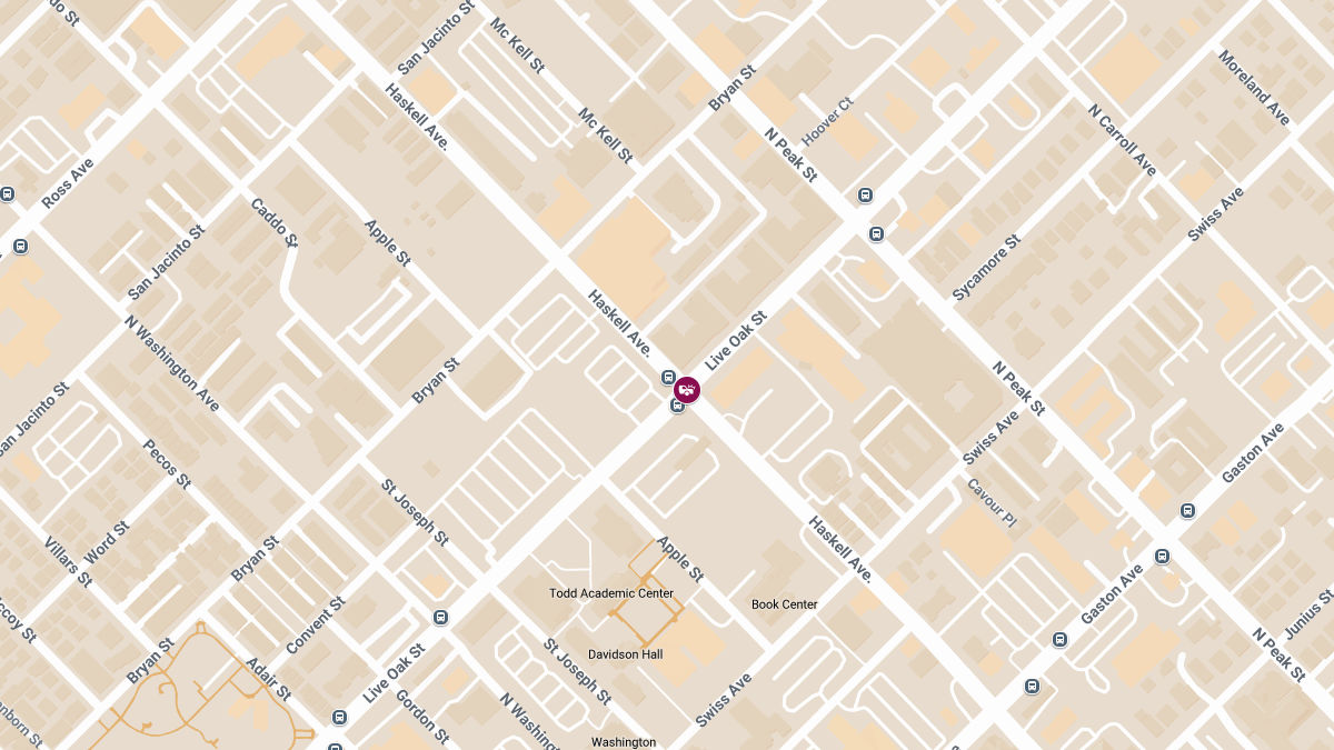 Car Crash with Injuries at N Haskell Ave and Live Oak St