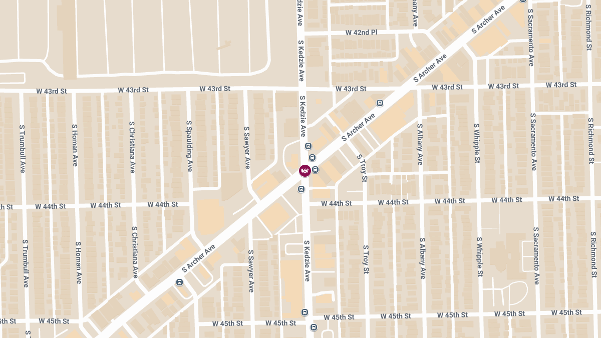 Car Crash with Injuries at S Archer Ave & S Kedzie Ave