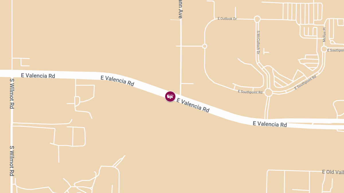 Car Crash with Injuries at Valencia Rd & Mann Ave