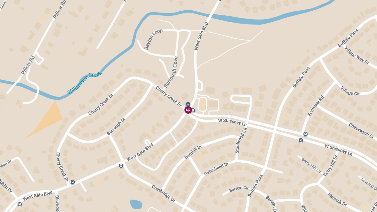 Car Crash with Injuries at W Stassney Ln and West Gate Blvd