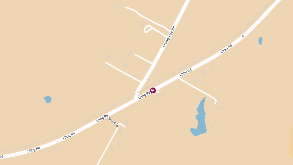 Car Crash with Injuries on Littig Rd