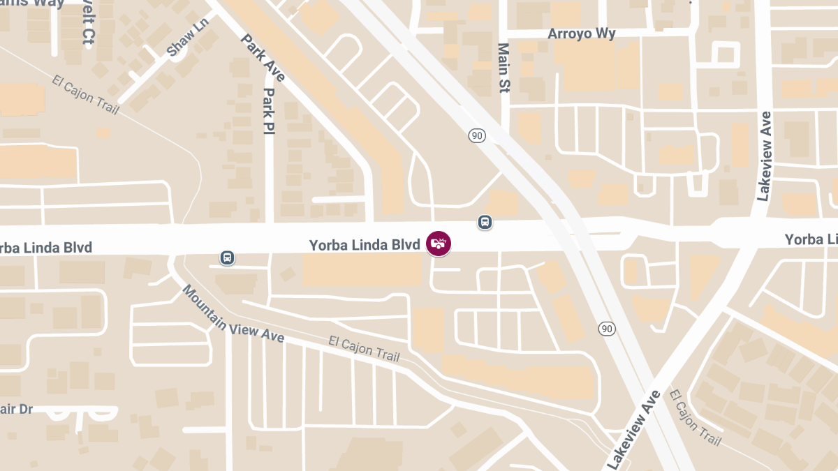 Collision With Injuries at 18992 Yorba Linda Blvd