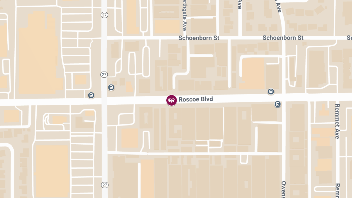 Collision With Injuries at 22030 Roscoe Blvd