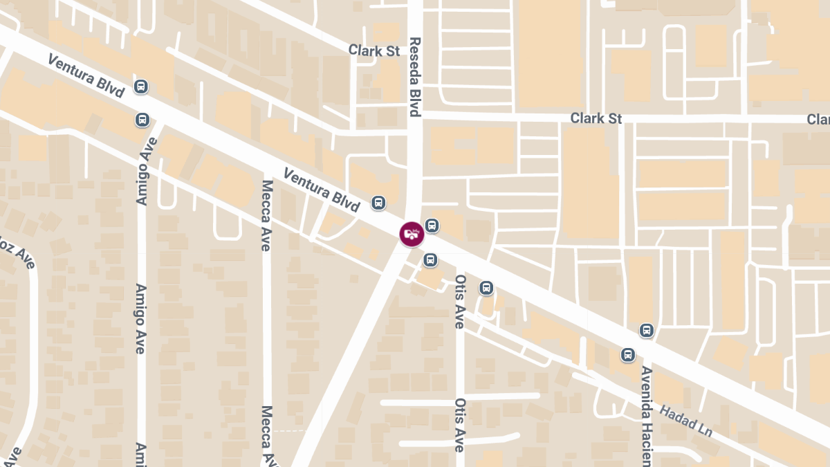 Collision With Injuries at Ventura Blvd & Reseda Blvd