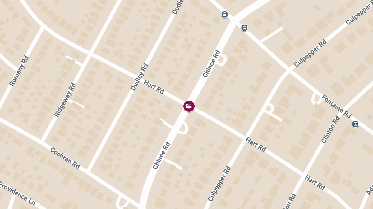 Collision at Chinoe Rd & Hart Rd Results in Injuries