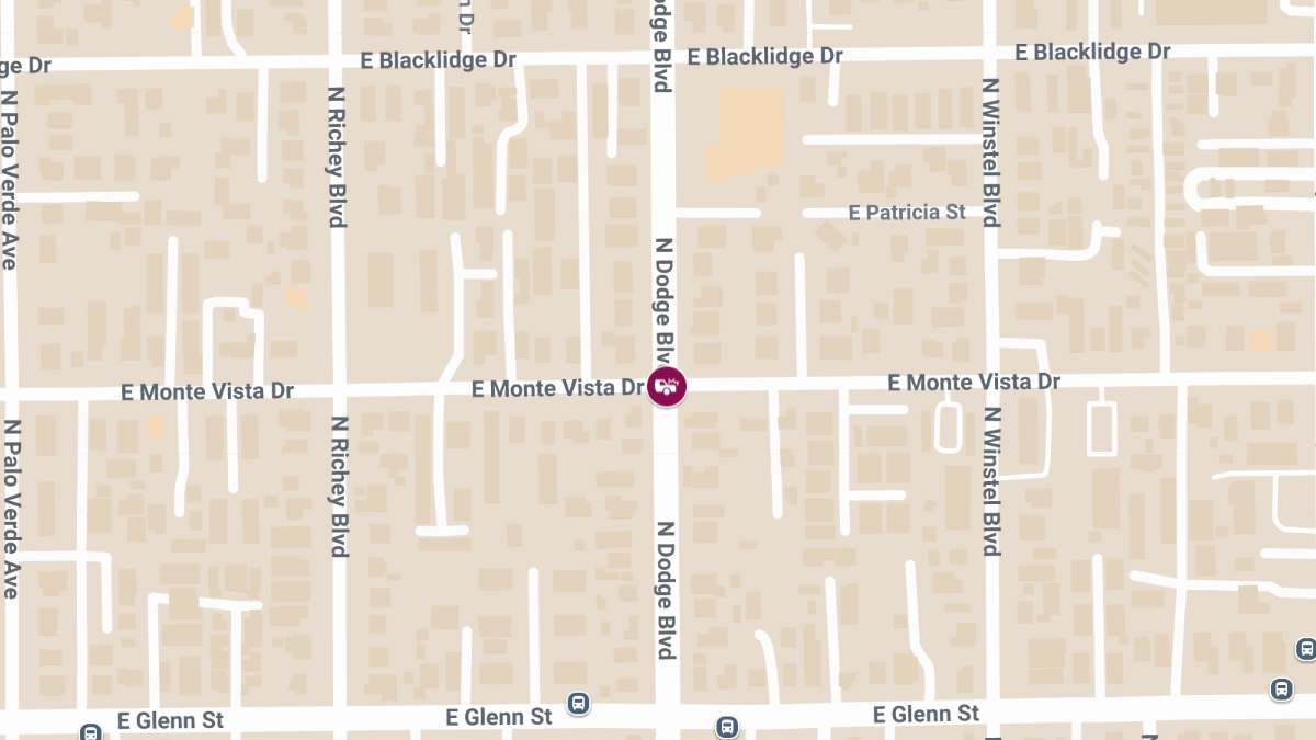 Collision at Dodge Blvd & Monte Vista Dr Causes Injuries