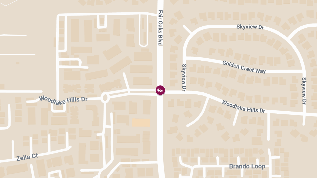 Collision at Fair Oaks Blvd & Woodlake Hills Dr Results in Injuries